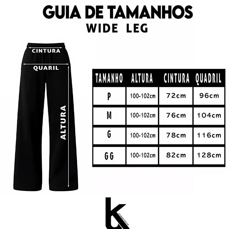 Calça Wide Leg | Street Cross